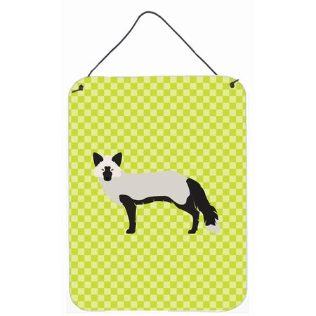 Carolines Treasures Silver Fox Green Wall or Door Hanging Prints BB7697DS1216